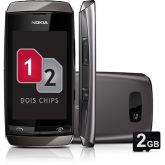 Nokia Asha 305 Desbloqueado, Cinza, Dual Chip - Câmera 2MP