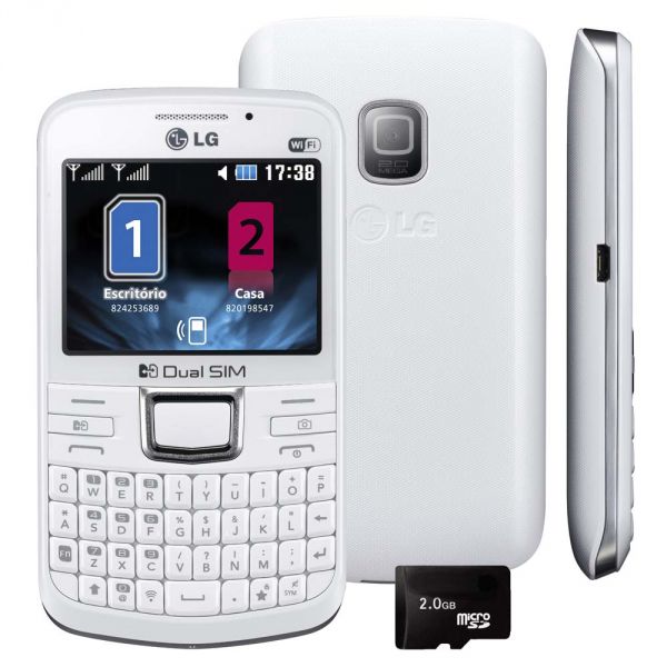 LG C199 Desbloqueado Branco Dual Chip Câmera 2.0MP Wi-Fi