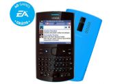 Nokia Asha 205 Preto/Azul - GSM, Dual Chip, Teclado Qwerty,